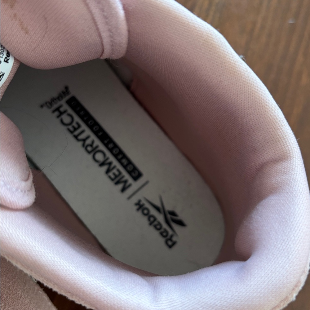 Reebok Women's Blush Pink High-Top Sneakers - Picture 3 of 7